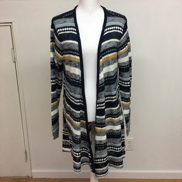 INC International Concepts Sweaters - NWT. I.N.C. Striped Sweater Duster size L